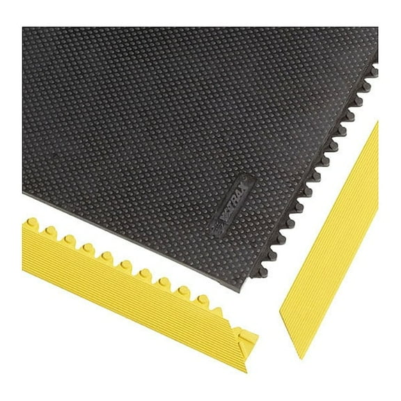 Notrax Female Mat Ramp Border, Rubber, 2 in W x 3 ft L, 1/2 in Thick 041F0003YL