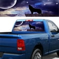 thumbnail image 3 of Truck Rear Window Decal Sticker, Wolf Graphic Car Back Window Decal Flower Perforated Window Back Decal for Truck SUV Van Pickup, 53x14 inch-B_53X14inch, 3 of 6