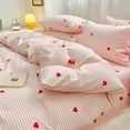 thumbnail image 6 of Nayoroom 3 Pieces Pink and White Grid Comforter Set Love Heart Plaid Buffalo Check Gingham Pattern Microfiber Bedding Set Modern Cottage Preppy Decor Bedding for Women Girls, 6 of 6