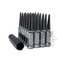 20Pc 9/16-18 Chrome Spline Spike Lug Nuts For Dodge Durango Dakota Raider
