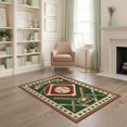 thumbnail image 2 of ODIKA Field Vintage Sport Emblem With Star Border And Diamond Layout Baseball Flowing Pet Friendly & Kids Safe Play for Playroom, Bedroom, Reading Nook, 2 of 7