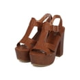 thumbnail image 5 of Refresh HA47 Women Leatherette Peep Toe T-Strap Platform Block Heel Sandal, 5 of 5