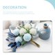 thumbnail image 4 of 1 juego de hortensias artificiales decorativas, flores falsas, hortensias simuladas con jarrón, 4 of 7