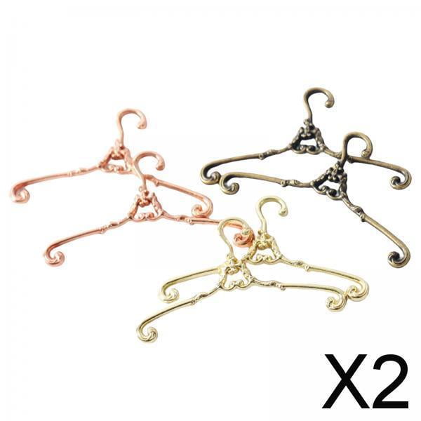Perchas para casa de muñecas Baoblaze 6x6 piezas 1/12 decoración
