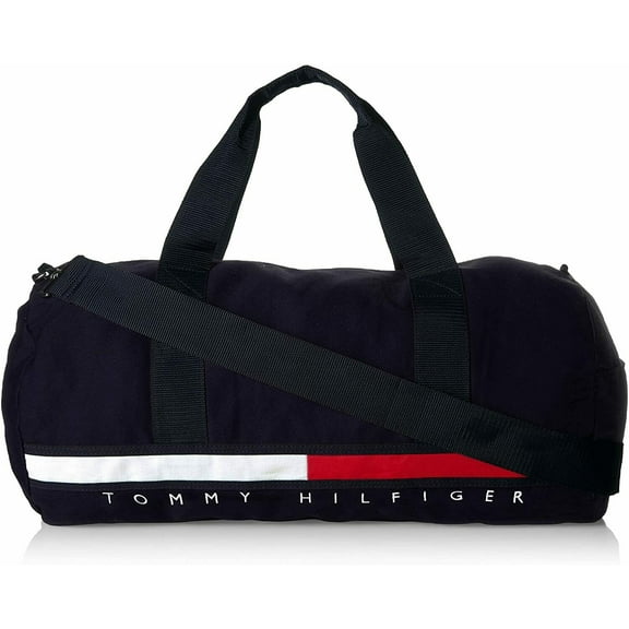 Tommy Hilfiger Large Gym Duffle Bag Men's Women's Unisex Navy Blue Red White