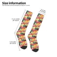 thumbnail image 2 of Gaeub Chaussettes Design Imprimé Chat Mignon, Chaussettes Hautes Extensibles pour Hommes Femmes Adolescents, Chaussettes de Softball Soccer pour Randonnée, Sport, 2 of 6