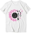 thumbnail image 5 of Alkepwun Breast Cancer Shirt for Women Pink Ribbon Sunflower Heart Graphic Tees Breast Cancer Awareness Casual Crew Neck Short Sleeve T-Shirts Tops, 5 of 6