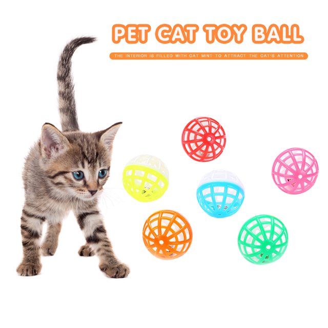 Mascota interactiva para gatos que juega con campanas huecas, juguetes para entrenar, pelota con sonajero para rascar Ndcxsfigh Libre de BPA