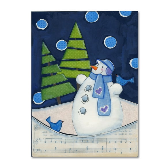 Trademark Fine Art 'Midnight Christmas' Canvas Art by Maureen Lisa Costello