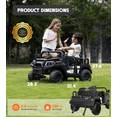 thumbnail image 4 of SaveJoy 24V 4 Seater Ride on Toys, Powered Ride on Cars w/ Four Wheels, Electric Car with Parent Remote Control for Toddlers Kids Girls Boys, Black, 4 of 10