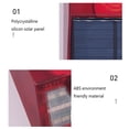 thumbnail image 3 of Matsuzay Lámpara de alarma solar Control remoto Alarmas de seguridad PIR Movimientos Sirena Sensor portátil ligero Detector Luz de pared para exteriores Iluminación y accesorios Blanco. Matsuzay HA073374-03, 3 of 6