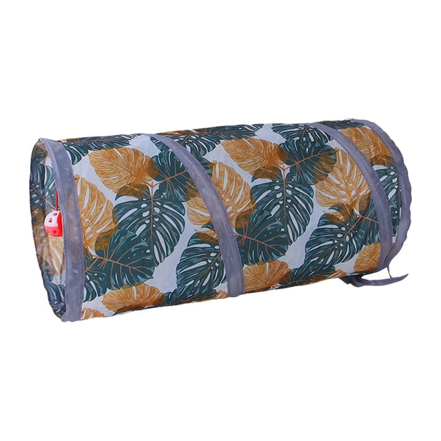 Pet Cat Tunnel Suministros Plegable con Pelota Interior Ligero Ejercicio Hideaway Jugar Jaula Juguetes para Entrenamiento Gatito Hámster Jerbo Rata , Pase corto Sunnimix Gato Túnel