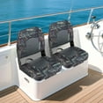 thumbnail image 4 of Gymax 2-Pack Boat Seats Folding Low Back Boat Chairs w/Thick Sponge Padding Hinges, 4 of 9