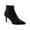 Black Suede, variant on Womens Black Comfort Stretch Jacklynne Pointed Toe Stiletto Zip-Up Leather Dress Booties 10 M
