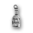 thumbnail image 1 of Sterling Silver 24" Unisex 1.5mm Box Chain Partially 3D Bottle Of Hot Sauce Pendant Necklace, 1 of 2
