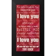 thumbnail image 2 of Vision Studio 9x14 Black Modern Framed Museum Art Print Titled - DIY Love Collection B, 2 of 5