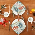 thumbnail image 4 of GZHJMY Set of 1 Mushroom Bunny Satin Napkin Square 20 Inches Table Napkins Soft Smooth Decorative Napkins for Wedding Banquet Party Decoration, 4 of 6