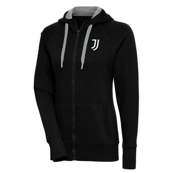 Women's Black Juventus Takeover Full-Zip Hoodie