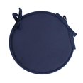 thumbnail image 5 of Hvmvliv 11.8X11.8X0.71in Indoor Outdoor Round Seat Cushions with Ties,Soft Polyester Fiber,Secure Fastening,Universal Size for Dining Chairs,Garden,Patio,Bistro,Home,Office Navy, 5 of 9