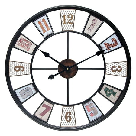 Infinity Instruments 24 diam. in. Kaleidoscope Hanging Wall Clock