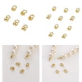 thumbnail image 2 of 10pcs Clam Shell Bead Tip Ball Chain Connector Secure Closure for Handcrafted Bracelet and Necklace Jewelry Findings, 2 of 9