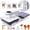 White Double, variant on Adnoom Auto Heat Press Machine with Swivel Design, Dual Heat Press 15x15 with Auto Release & off, Higher Heating Height, Sublimation Shirt Press for T-Shirt, White