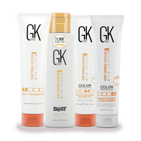 Global Keratin GKhair The Best Professional Hair Straightening, Smoothing Keratin Treatment Kit (100ml/3.4 fl. oz) For Silky, Smooth Natural Hair - New