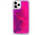 thumbnail image 1 of HAHDAXIA Liquid Fluorescent Case for iPhone 11 Pro Max,Luxury Fun Glow in The Darkness Quicksand Clear Hard PC + Soft TPU Bumper Luminous Shockproof Protector (Rose, iPhone 11 Pro Max), 1 of 7