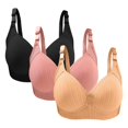 thumbnail image 4 of Sakmal Yellow Womens Bras Balconette Bralette Lift Plunge Ladies T-Shirt Bras 40/90,3-Pack, 4 of 5
