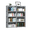 Double-row Grey, variant on HioHa 8-Cube Storage Organizer, Portable Cube Shelf Bookcase, Space Saving Cubby Storage Shelves for Closet, Bedroom, Home Office, Black
