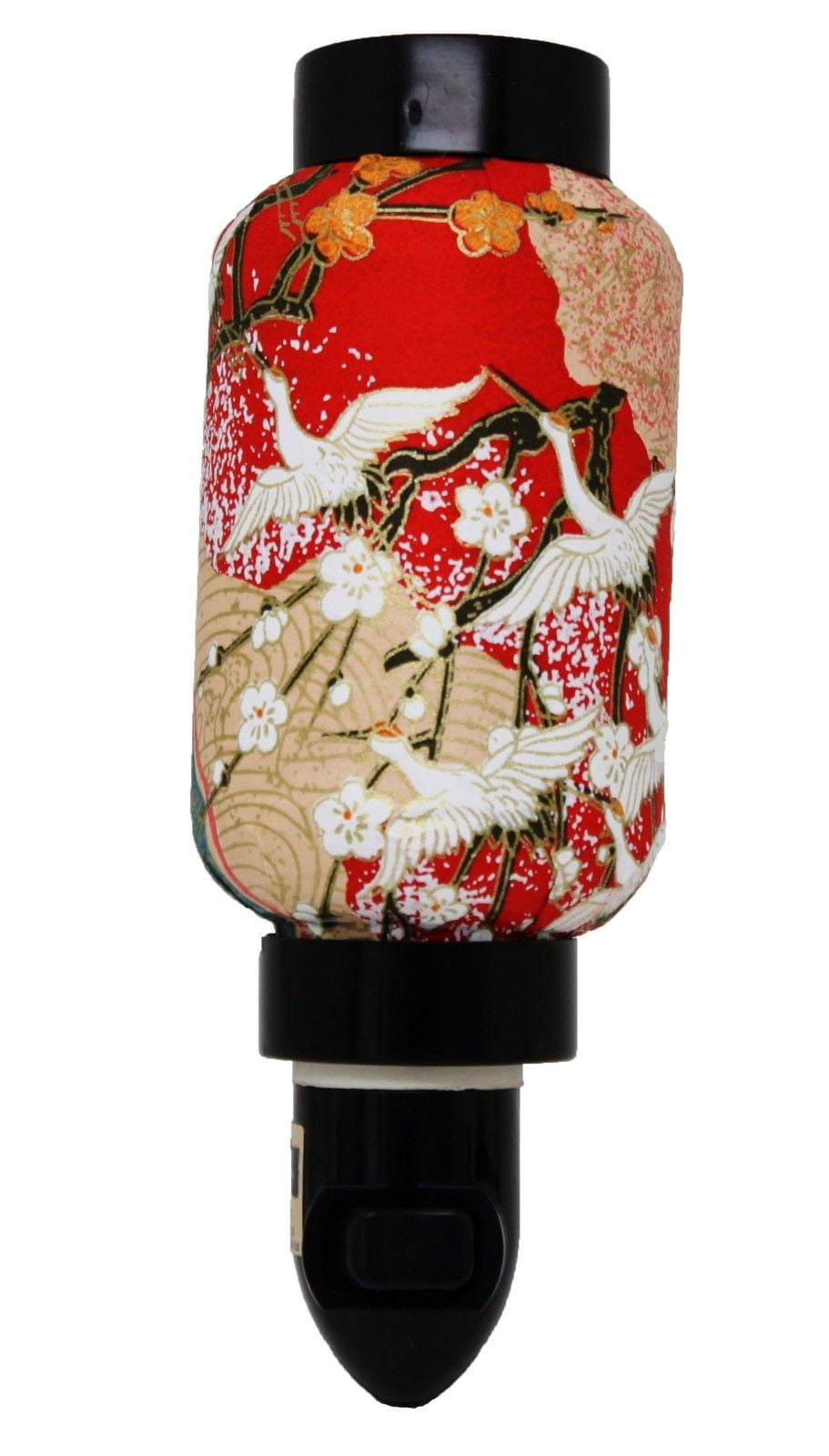 Oriental Style Night Light Japanese Washi Paper Plug-in Lamp Candle Home Decor. 