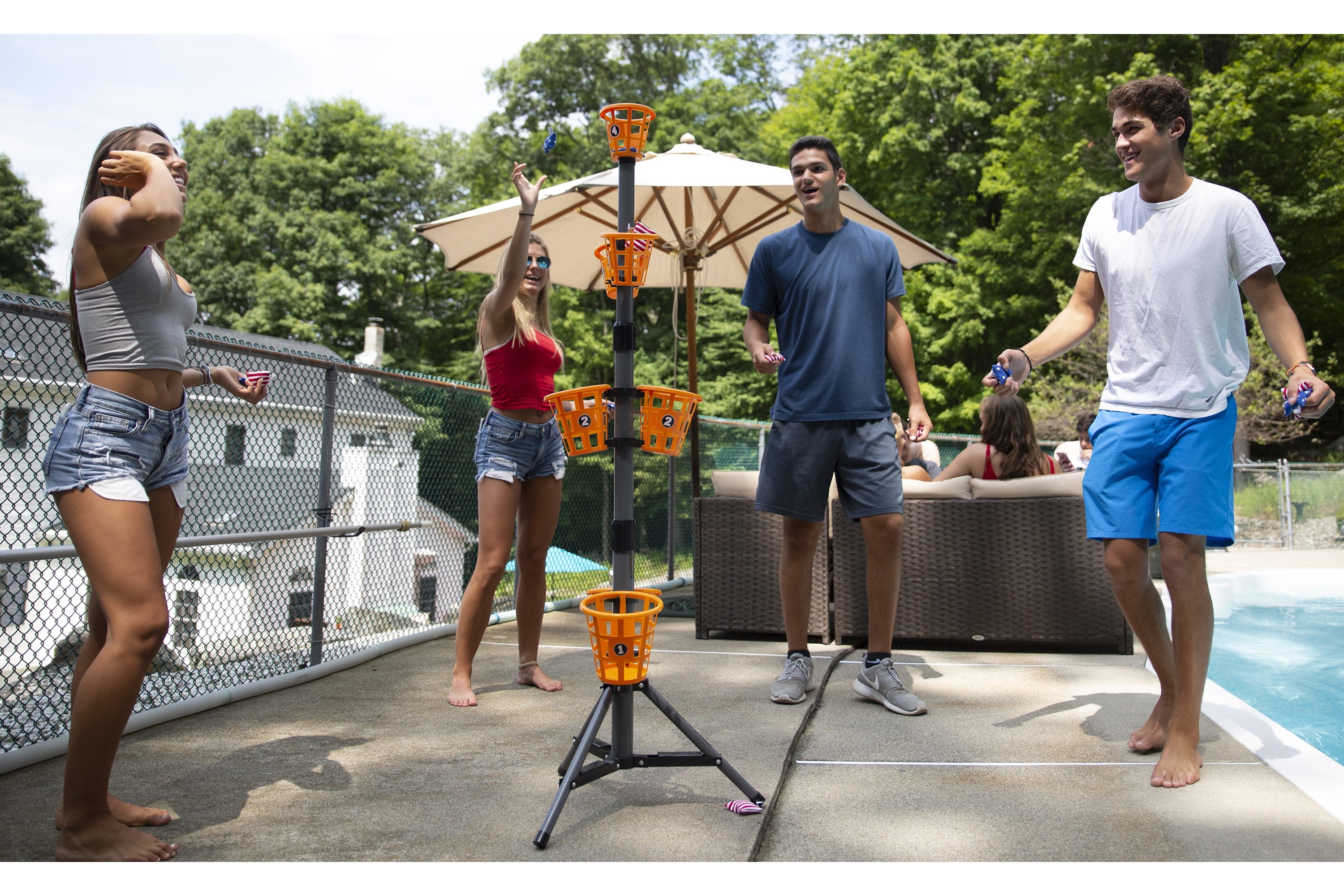 B3 5 Ft Bean Bag Bucketz Lawn Bean Bag Toss Party Game