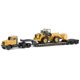 thumbnail image 1 of Diecast Masters 1/87 Caterpillar CT681 Camión Day Cab con Remolque Lowboy y Cargadora 950G, 1 of 7
