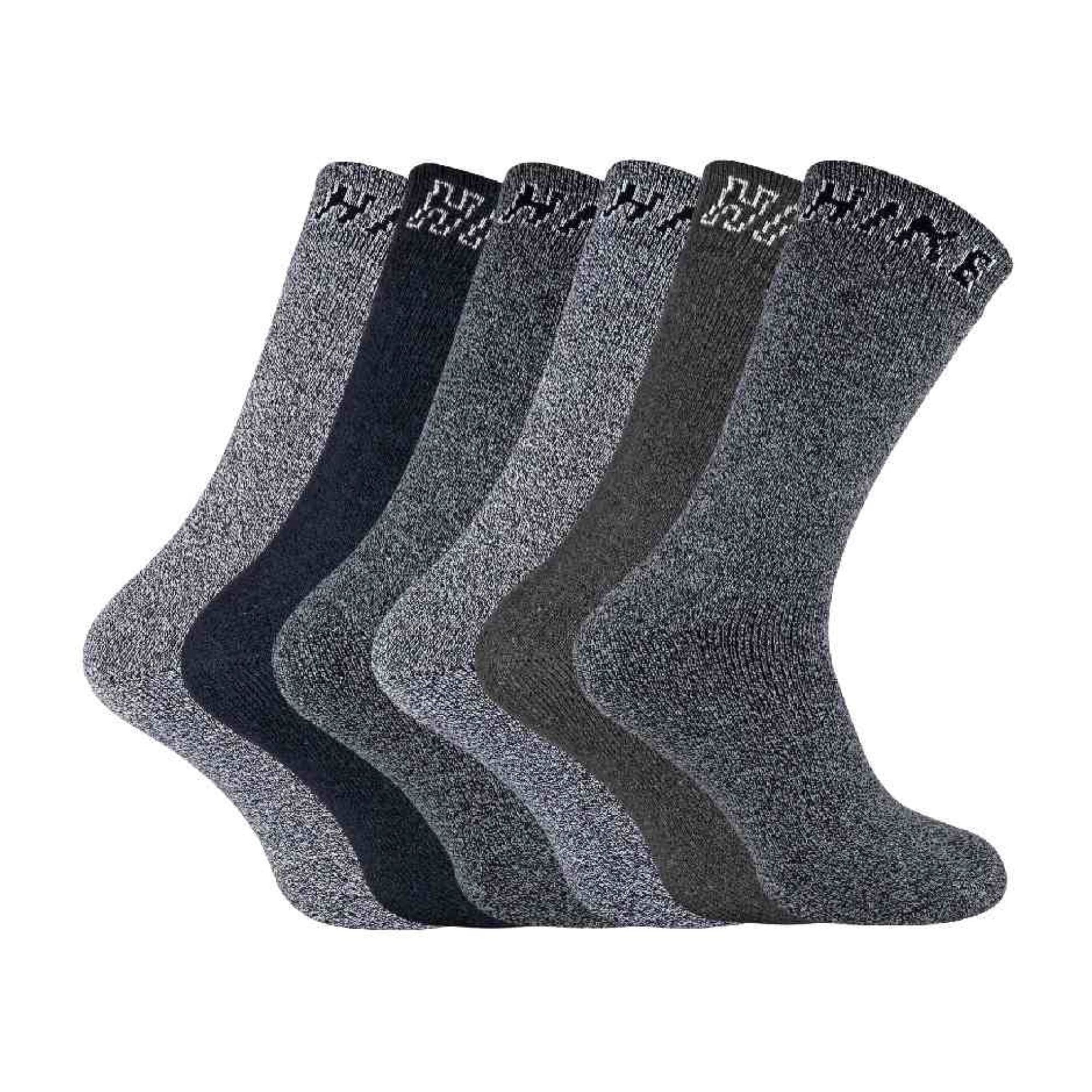 Sock Snob - 6 Pairs HIKE Mens Summer Breathable Cotton Hiking Socks ...