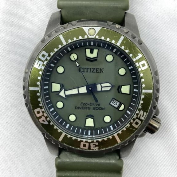 Pre-Owned CITIZEN e168s129061 Promaster Khaki Watch (Fair)