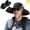 Black, variant on Wide Brim Solar Fan Hat, UPF 50+ Sun Protection Fishing Hat with Dual Cooling Fans, Adjustable Outdoor Hat for Men & Women, Khaki