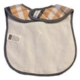thumbnail image 2 of Babero para Bebé Frenchie Mini Couture de Cuadros con Corbata Azul Cambray 24 cm x 25 cm, 2 of 2