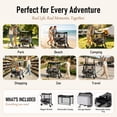 thumbnail image 6 of TouHeart 2 Seater Wagon Stroller with Canopy, Folding Stroller Wagon for Kids, 220 lbs Capacity,Gray, 6 of 13