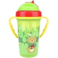 thumbnail image 1 of Children's drinking cup, 300ML baby straw cup non-slip leak-proof drinking cup double handle childre, 1 of 5