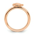 thumbnail image 2 of 925 Sterling Silver Stackable Expressions Pink-plated Heart Ring Size: 10; for Adults and Teens; for Women and Men, 2 of 5