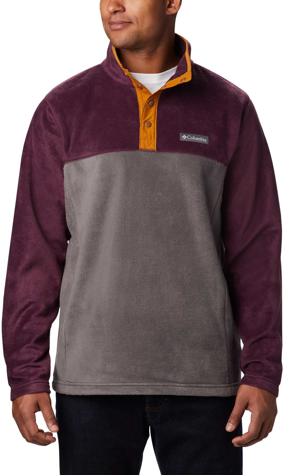 Columbia steens mountain snap button fleece in green Clearance