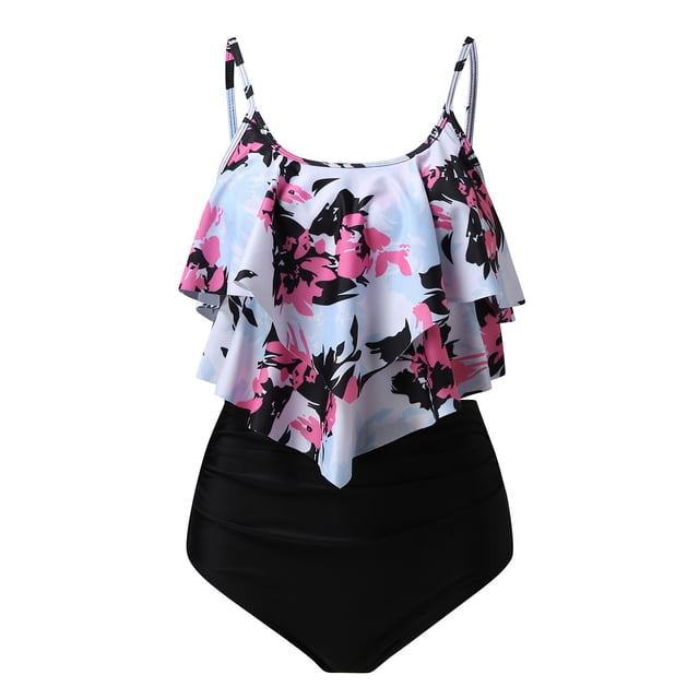 Bikini con estilo para mujer con almohadilla en el pecho sin soporte de acero Correa cómoda Traje de baño dividido Conjunto de dos piezas para la playa OAVQHLG3B Store lin121212