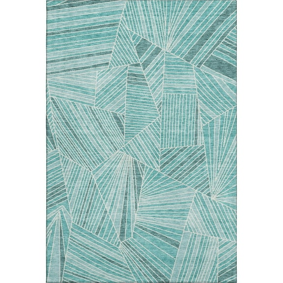 Dalyn Rugs Premium Machine Washable Mayfield AMF915 Teal 3' x 5' Rug