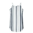 thumbnail image 5 of Idoravan Tank Tops for Women Clearance Women's Spring/Summer Sleeveless Stripe Spliced Loose Casual Halter Top, 5 of 7