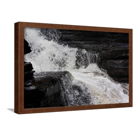 Catskills New York River Rocky Waterfall Photo Poster, Framed Art Print Wall Art Sold by ArtCom