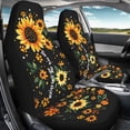 thumbnail image 4 of Uorisanigo Sunflower Car Front Seat Covers Waterproof Breathable Front Seat Cover Auto Interior Accessories 2 Pcs Set Protection Interior Accessories Universal Fit Most Cars, 4 of 7