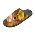 thumbnail image 2 of Fuzzy Slippers Women and Men Non-slip Fuzzy Flat Slippers House Bedroom Slippers for Adult Cute Highland Cow, 2 of 9