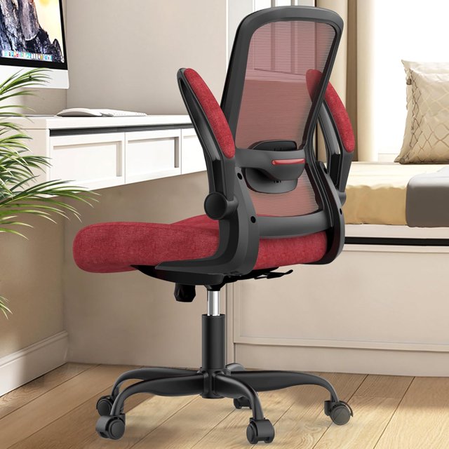 Office Chair Ergonomic Desk Chair with Adjustable Lumbar Support & Seat Height Back Mesh Computer Chair with Flip-up Armrests Task Chairs (Modern Amethyst)