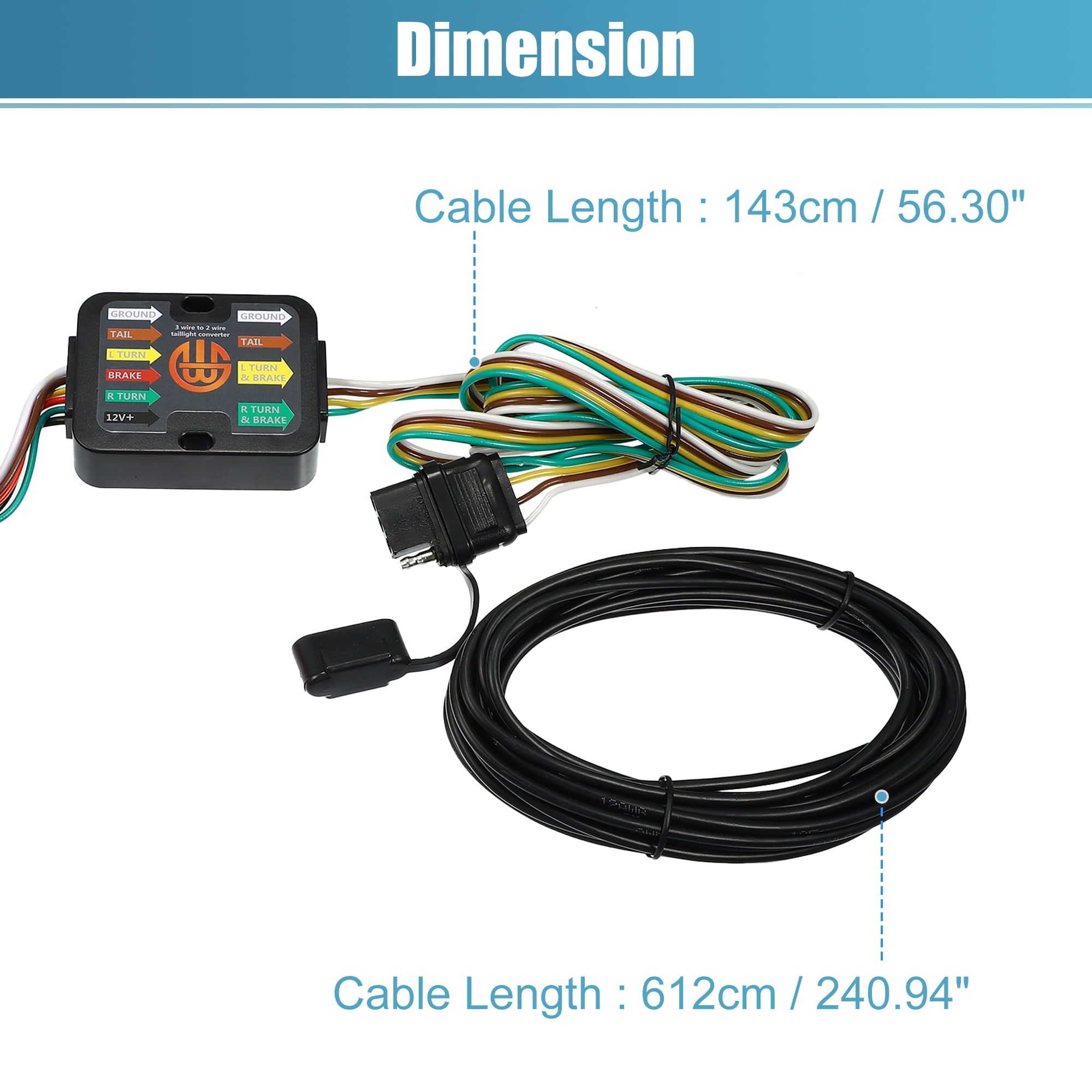 Unique Bargains 56350 Vehicle Side 4-Pin Trailer Wiring Harness for Toyota Avalon RAV4
