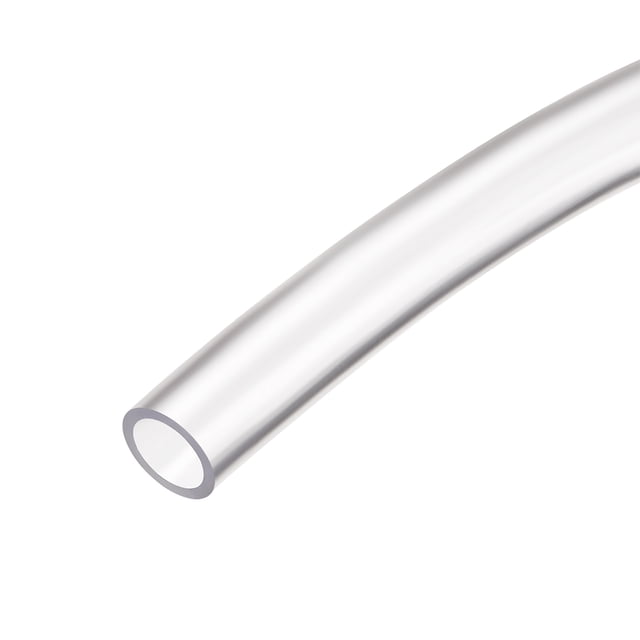 Uxcell 1Pcs Tubo de Vinilo Flexible de Agua Tubería Plástica Transparente 0.31"x0.43"x3.28ft